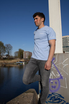 NDYA TSHIRT BLUE GEDRAGEN